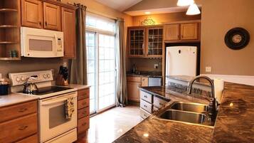 House, Multiple Beds, Patio | Private kitchen | Coffee/tea maker