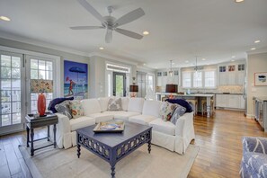 House, Multiple Beds, Pool Access, Garden View | Living area - Sandalwood Street 305 (Rehoboth Beach)