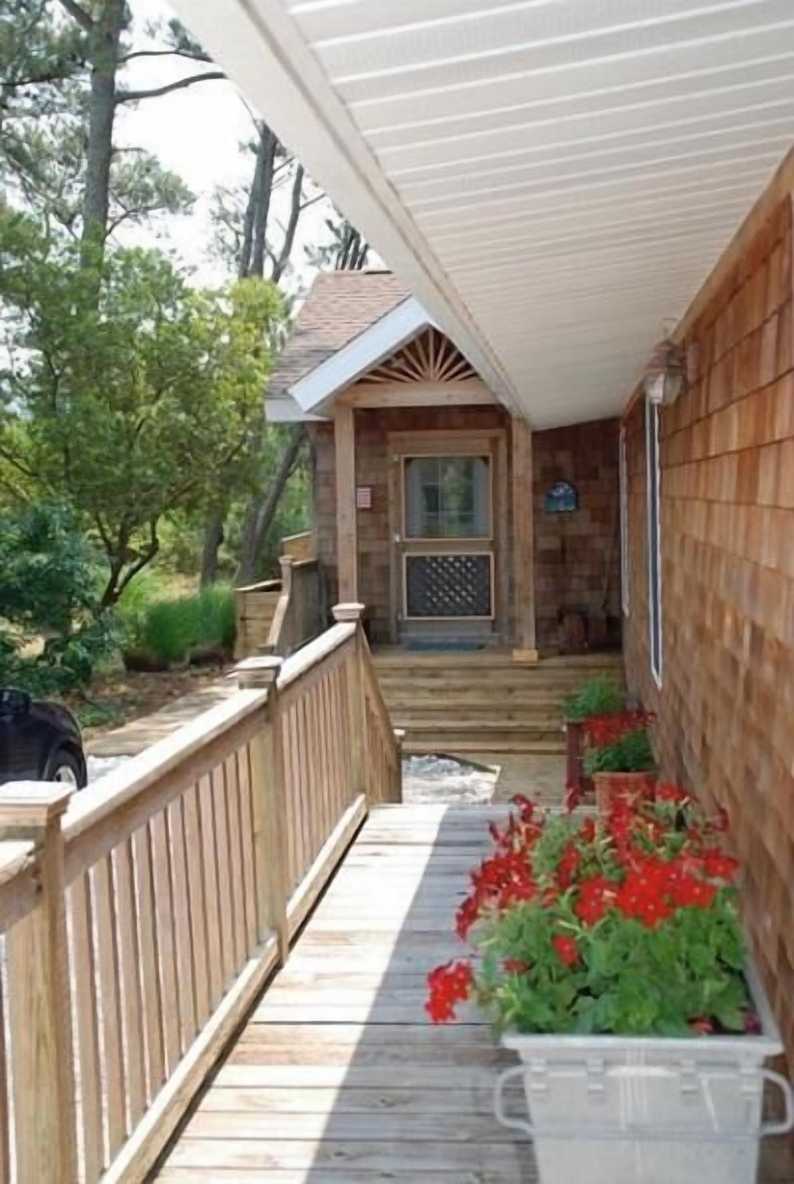 Ferienhaus, Mehrere Betten, Küche, Gartenblick | Ausblick vom Zimmer
