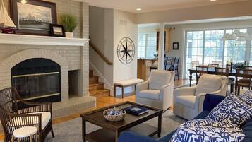 獨棟房屋, 多張床, 庭院, 海景 | 起居區