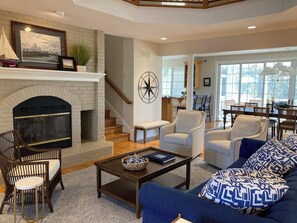 House, Multiple Beds, Patio, Ocean View | Living area - Hall Avenue 33 (Dewey Beach)