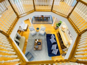 Ferienhaus, Mehrere Betten, Terrasse, Meerblick | Innenbereich
