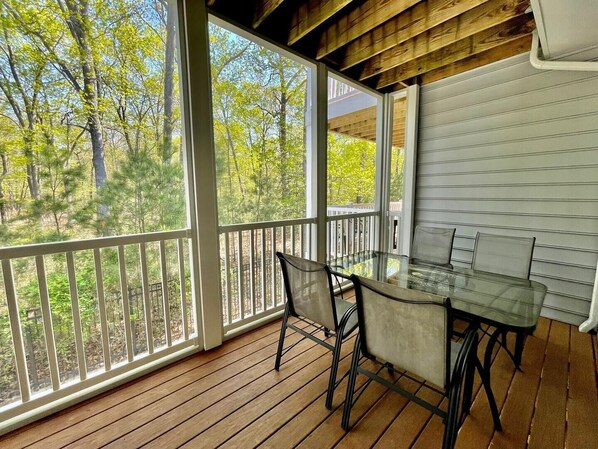 Townhouse, flere senger, terrasse, hageutsikt | Utsikt fra rommet