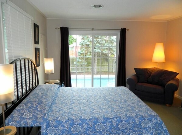 House, Multiple Beds, Pool Access, Pool View | View from room