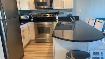 Condo, Multiple Beds, Kitchen, Ocean View | Private kitchen | Coffee/tea maker