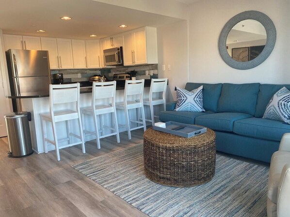 コンドミニアム ベッド (複数台) キッチン オーシャンビュー | リビング エリア