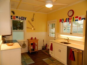 Ferienhaus, Mehrere Betten, Balkon, Gartenblick | Eigene Küche