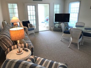 Townhome, Multiple Beds, Balcony, Ocean View | Living area - Rodney Avenue 3A (Dewey Beach)