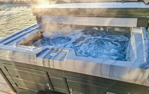 Outdoor spa tub - Amazing home in Hadsund with sauna (Hadsund)