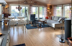 Smart-tv en een open haard