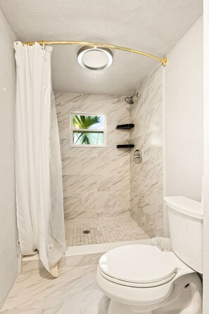 Towels, soap, toilet paper