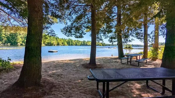 屋外ダイニングエリア