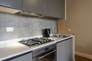 Fridge, oven, stovetop, dishwasher