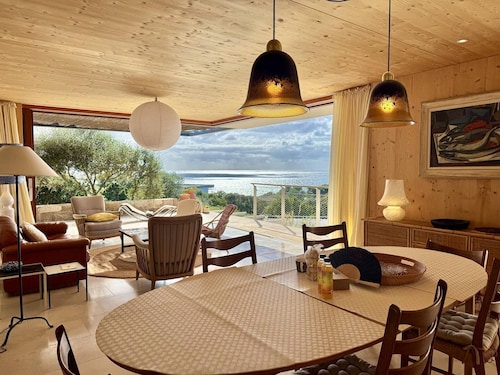 Architect-designed villa in Abbartello, sea view and beach access