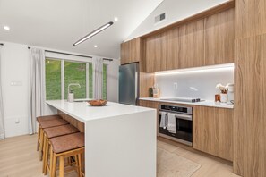 Fridge, microwave, oven, stovetop - Pond House at Carter Bridge Estate (Freehold)