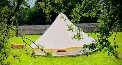 Spacious Bell Tent Nestled in Our Orchard Field at Edinburgh Festival Glamping!