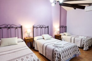 6 habitaciones y ropa de cama 