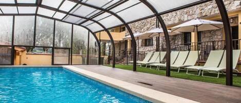 Indoor pool, a heated pool