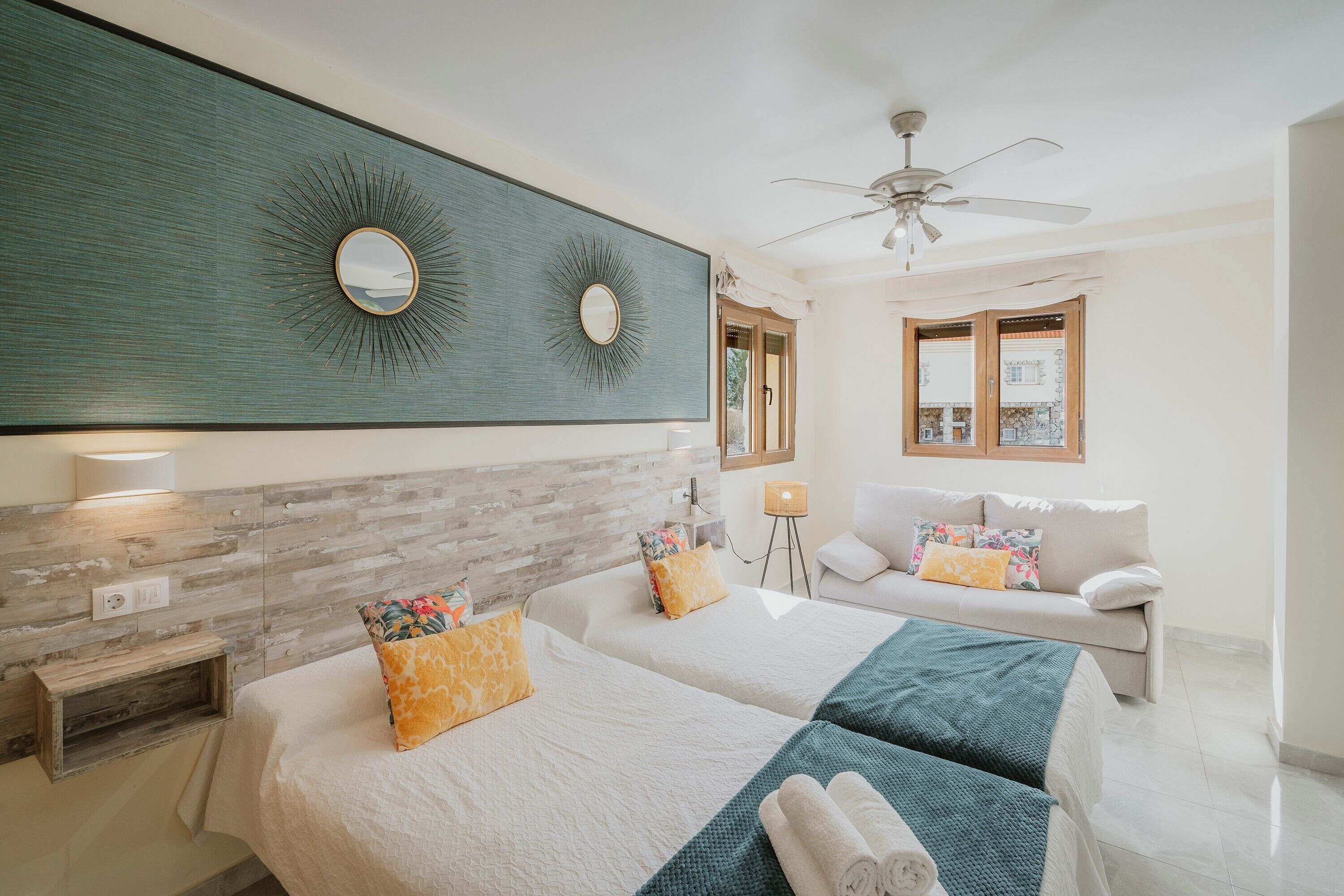 2 makuuhuonetta, silitysrauta/-lauta, ilmainen Wi-Fi, vuodevaatteet