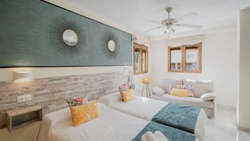 2 makuuhuonetta, silitysrauta/-lauta, ilmainen Wi-Fi, vuodevaatteet