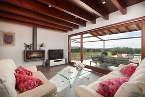 Télévision, cheminée