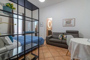 Acesso à internet, roupa de cama