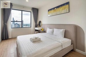 Luxury-Apartment, 3 Schlafzimmer, Balkon, Stadtblick | Ausblick vom Zimmer