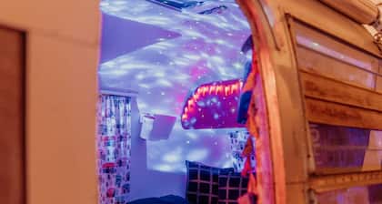Whimsical Glamping Loft + Airstream by Meow Wolf