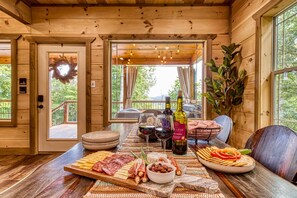Dining - Title Smoky Mist Ridge – Hot Tub, Views, Game Loft | Gatlinburg Cabin Near Park (Gatlinburg)