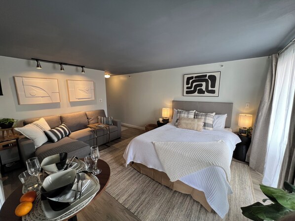 1 bedroom, iron/ironing board, travel crib, free WiFi