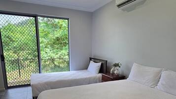 2 bedrooms, in-room safe, iron/ironing board, WiFi
