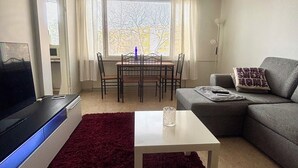 Een televisie en videogames