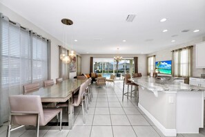 Dining - Magnificent Home with Private Pool, Theater & Game Room near Disney with. (Kissimmee)