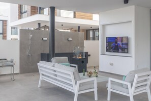 Villa, 4 Bedrooms, Private Pool, Garden View | Living room - Protaras Aqua Pearl Villa Aq18 (Paralimni)