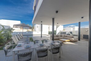 Villa, 4 Bedrooms, Private Pool, Garden View | Dining room - Protaras Aqua Pearl Villa Aq18 (Paralimni)