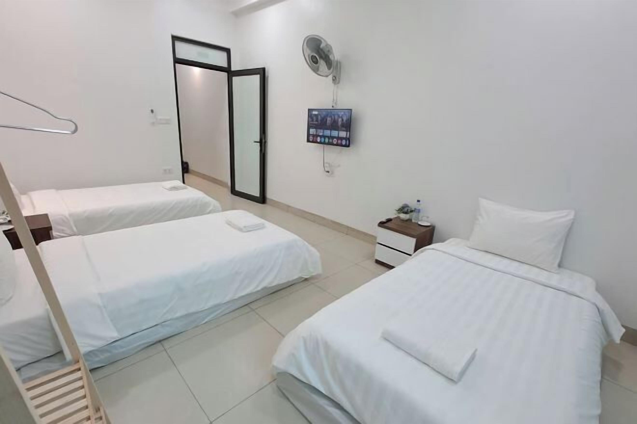 Blendingsgardiner, lydisolert, wi-fi (inkludert) og sengetøy