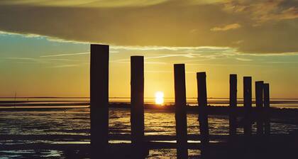 Ferienwohnung 'Nordseeblick' mit Meerblick, privater Terrasse und Wi-Fi