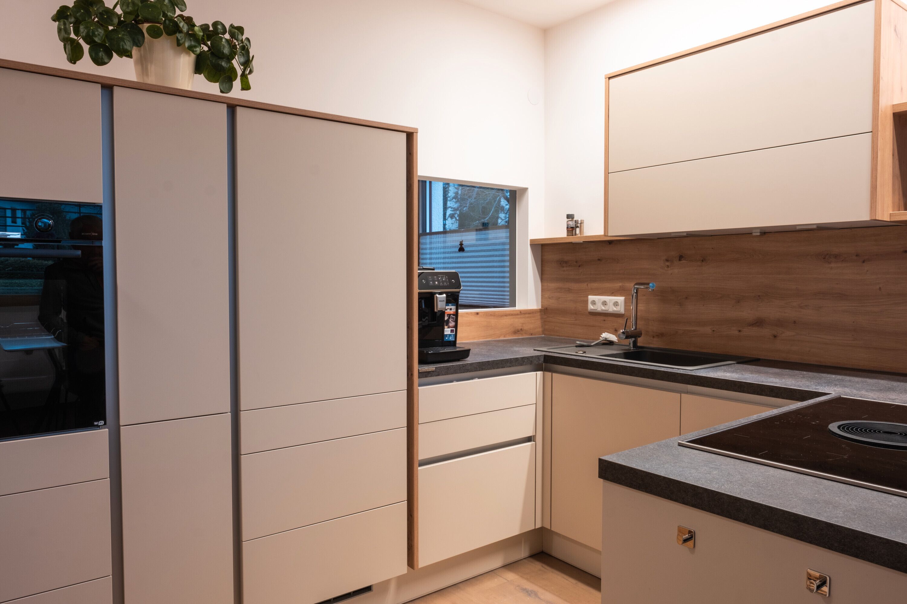 Kühlschrank, Ofen, Herdplatte, Geschirrsp üler