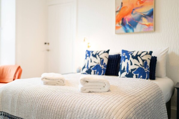 2 bedrooms, iron/ironing board, travel crib, free WiFi