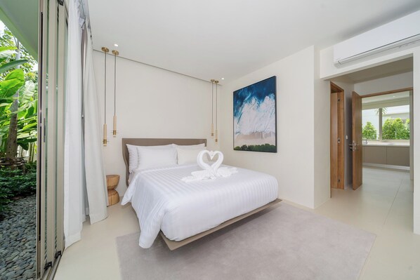 Villa Signature, 3 habitaciones, no fumadores, piscina privada | 3 dormitorios, ropa de cama de alta calidad, caja fuerte