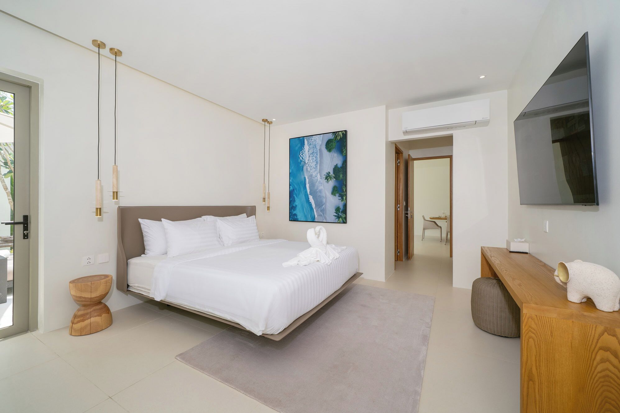 Vila com design assinado, 3 quartos, para não fumantes, piscina particular | 3 quartos, roupas de cama premium, cofres nos quartos
