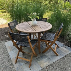 Outdoor dining - 73 Cook Lower - Brand New Apartment in Chautauqua! (Chautauqua)