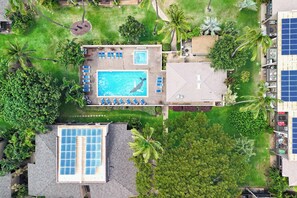 Una piscina riscaldata