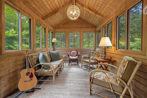 Interior - Secluded Berkshires Cabin | Deck, BBQ & Town Beach (Becket)