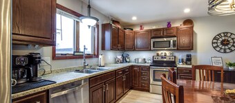 Updated 3-bedroom duplex, overlooking picturesque Village of New Glarus.