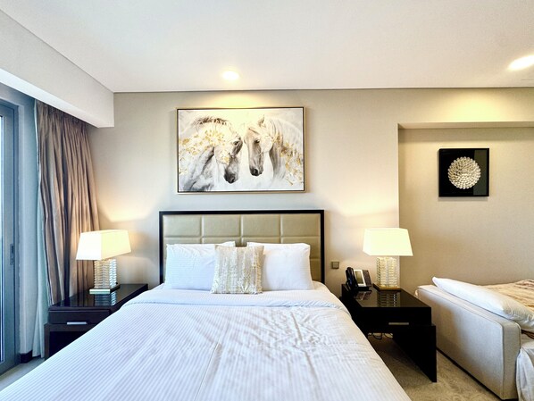 Lakens van Egyptisch katoen, luxe beddengoed, pillowtop-bedden