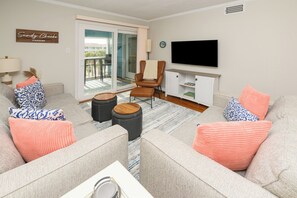 TV - Oceanfront 2 BR Condo with a Shared Pool! Beach House 302 (Garden City)