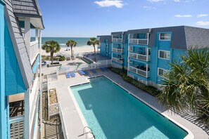 Pool - Oceanfront 2 BR Condo with a Shared Pool! Beach House 302 (Garden City)