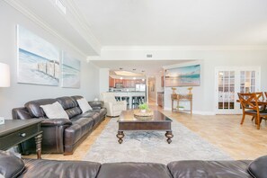 Condo, 4 Bedrooms | Living area | DVD player - The Oasis 1712 Formerly Phoenix West Ii 1712 4 Bedroom Condo (Orange Beach)