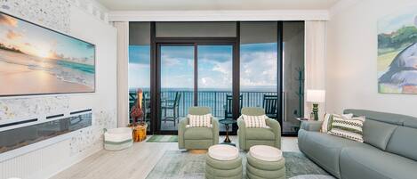 Appart'hôtel, 3 chambres | Coin séjour